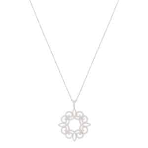 Vintage Tiffany & Co. Enchant Scroll Diamond Pendant Necklace