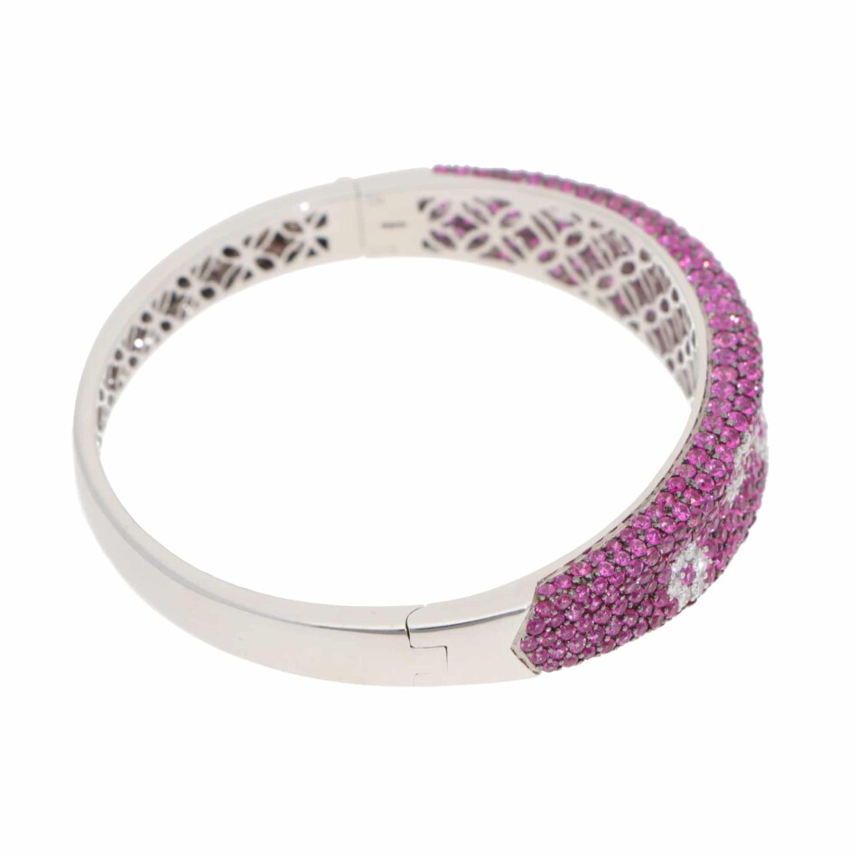 Vintage Roberto Coin Pink Sapphire and Diamond Bracelet