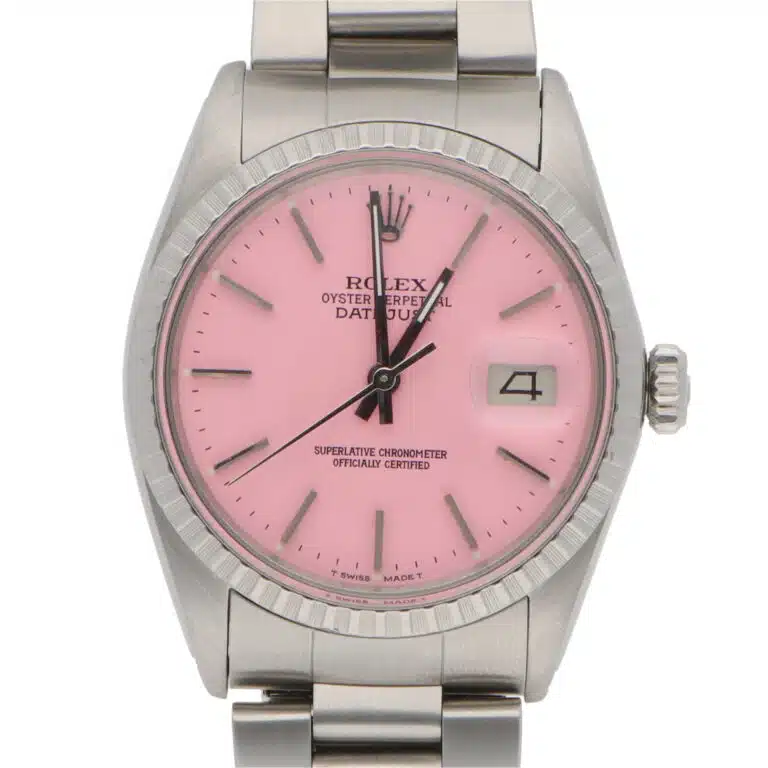 Vintage 1982 Rolex Oyster Perpetual Datejust 36mm Custom Pink