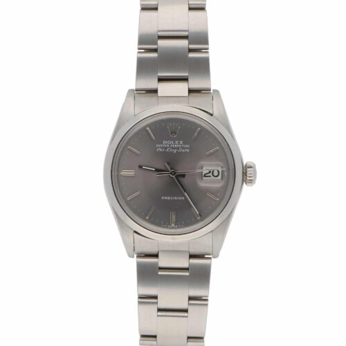 Vintage 1971 Rolex Air-King Date Grey Dial Watch Ref 5700