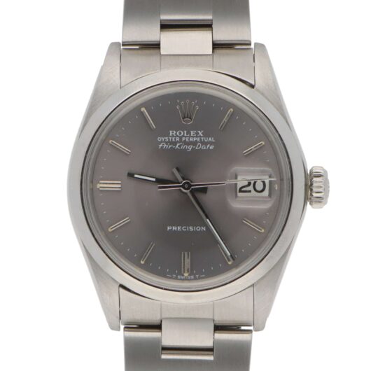 Vintage 1971 Rolex Air-King Date Grey Dial Watch Ref 5700