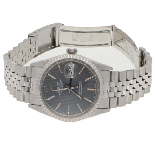 Vintage 1986 Rolex Oyster Perpetual Datejust Grey Linear Dial