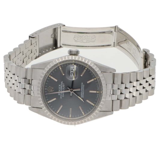 Vintage 1986 Rolex Oyster Perpetual Datejust Grey Linear Dial