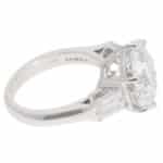 Vintage 7.63ct GIA Certified Diamond Five Stone Ring