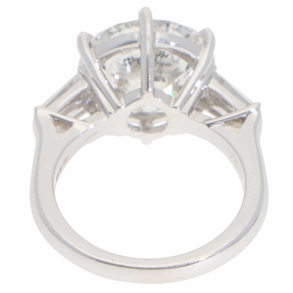 Vintage 7.63ct GIA Certified Diamond Five Stone Ring