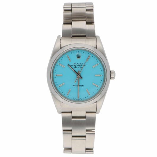 Vintage 1992 Rolex Air-King 34mm Custom Blue Watch