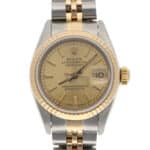 Vintage Rolex 26m Datejust Gold and Stainless Steel Watch