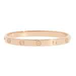 Vintage Cartier LOVE Bracelet in Rose Gold, Size 17