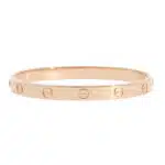 Vintage Cartier LOVE Bracelet in Rose Gold, Size 17