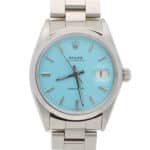 Vintage 1971 Rolex Oysterdate Custom Blue Manual Watch