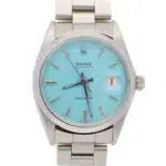Vintage 1971 Rolex Oysterdate Custom Blue Manual Watch