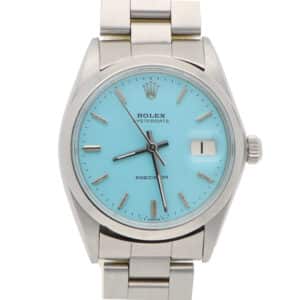 Vintage 1971 Rolex Oysterdate Custom Blue Manual Watch