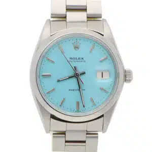 Vintage 1971 Rolex Oysterdate Custom Blue Manual Watch