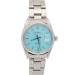 Vintage 1971 Rolex Oysterdate Custom Blue Manual Watch