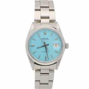 Vintage 1971 Rolex Oysterdate Custom Blue Manual Watch