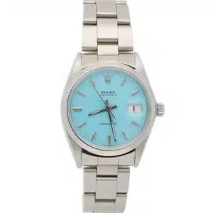 Vintage 1971 Rolex Oysterdate Custom Blue Manual Watch