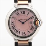 Vintage Cartier Ballon Bleu 28mm with Pink Mother of Pearl Dial
