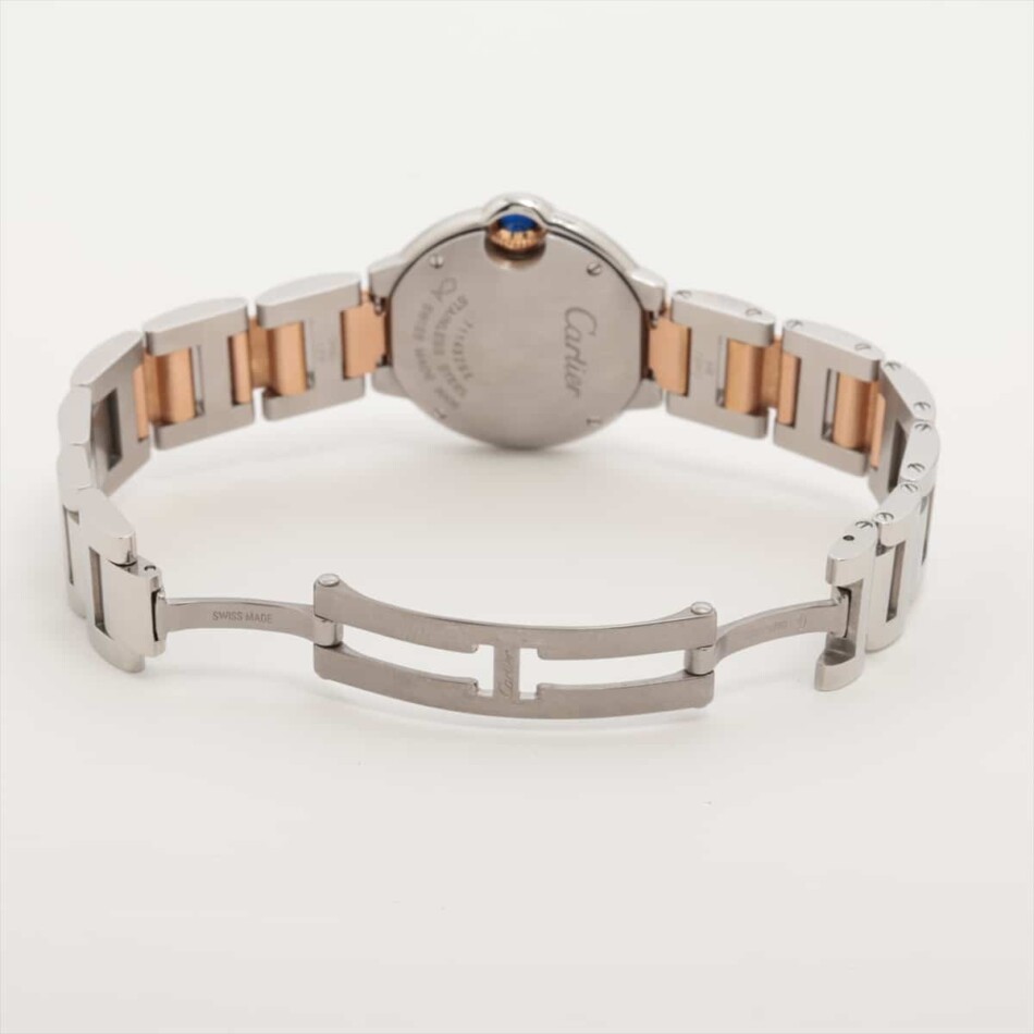 Vintage Cartier Ballon Bleu 28mm with Pink Mother of Pearl Dial