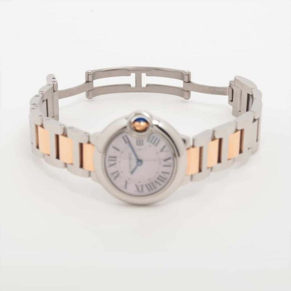 Vintage Cartier Ballon Bleu 28mm with Pink Mother of Pearl Dial