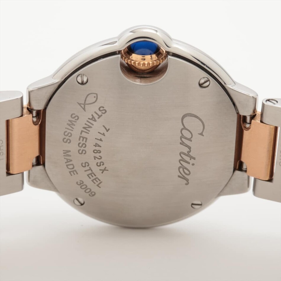Vintage Cartier Ballon Bleu 28mm with Pink Mother of Pearl Dial