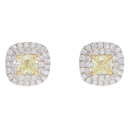 Vintage Tiffany & Co. Soleste Yellow Diamond Cluster Earrings