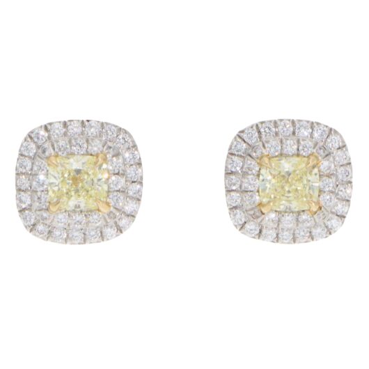 Vintage Tiffany & Co. Soleste Yellow Diamond Cluster Earrings
