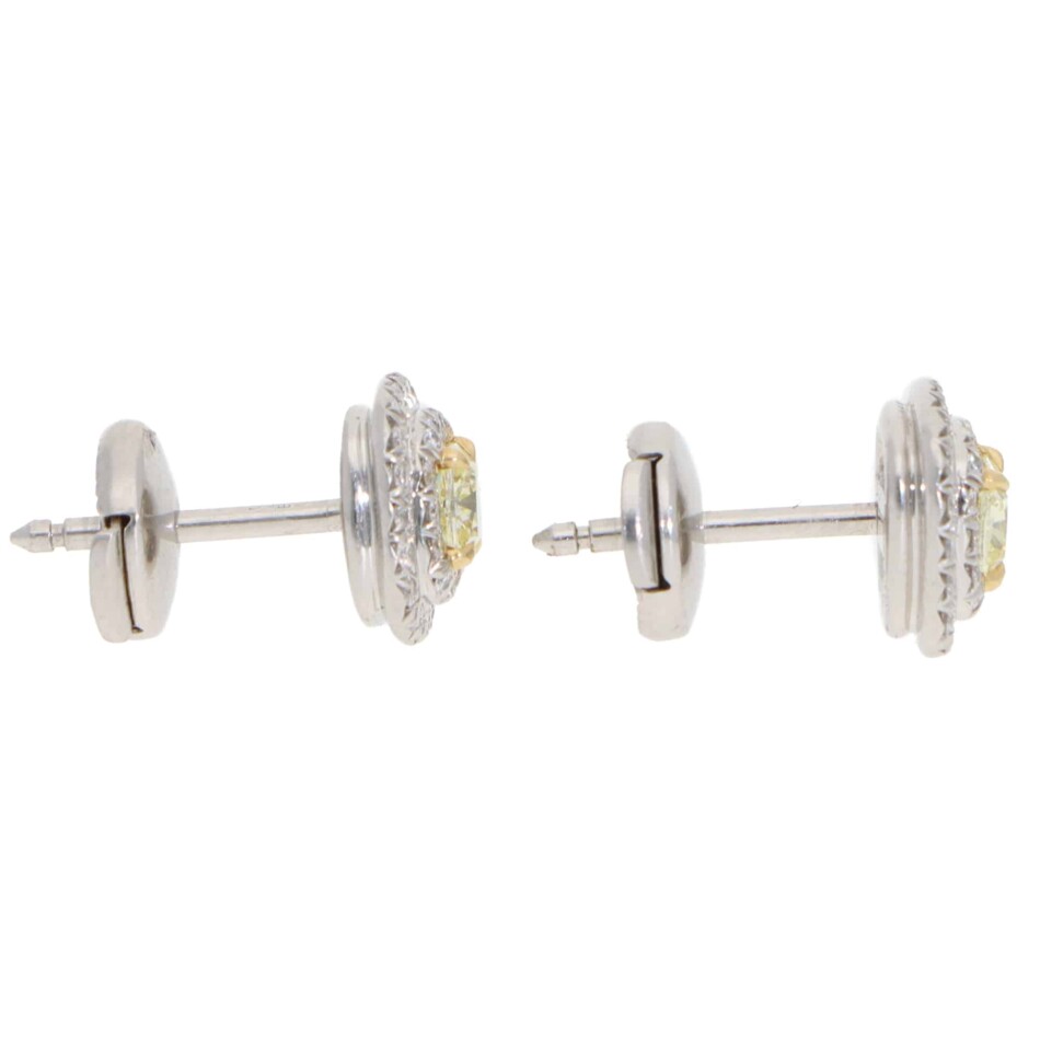 Vintage Tiffany & Co. Soleste Yellow Diamond Cluster Earrings