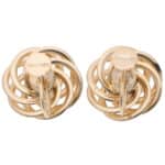 Vintage Tiffany & Co. Floral Clip Earrings in Yellow Gold