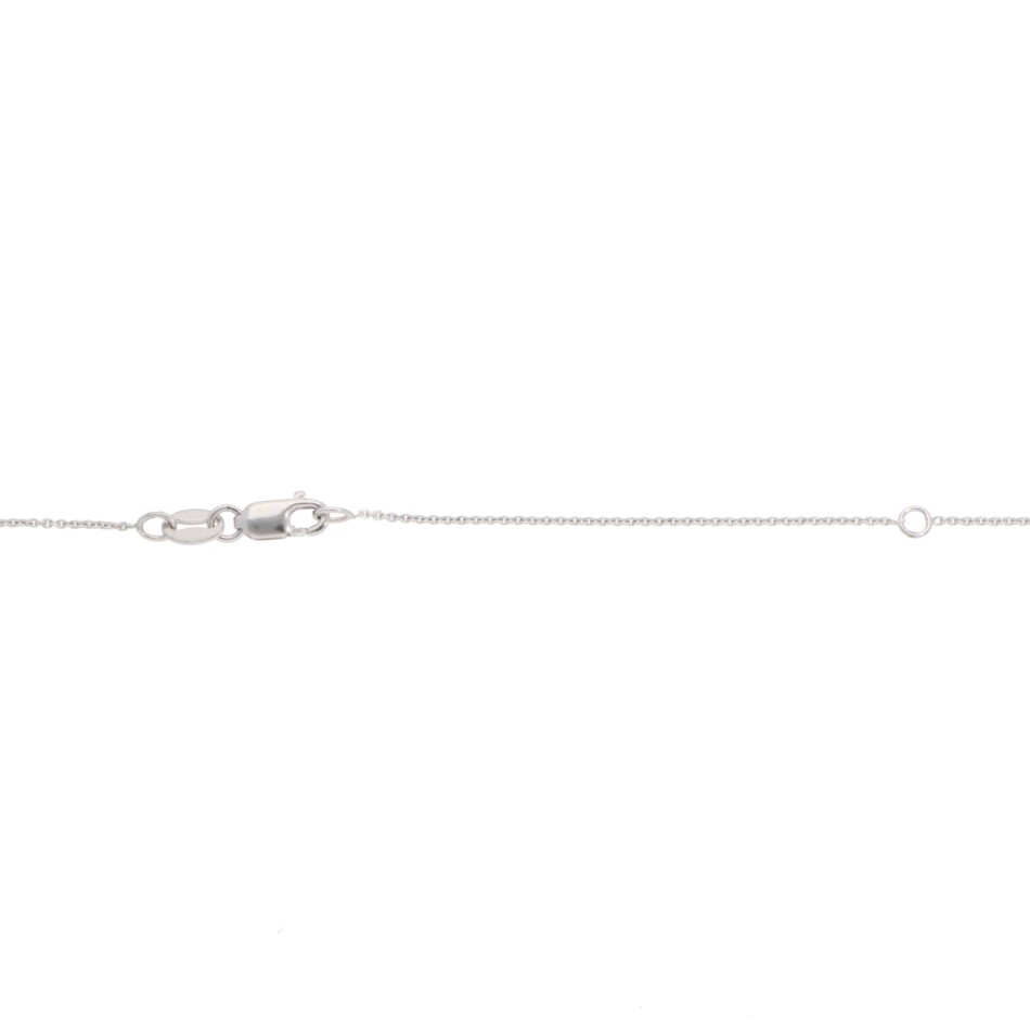 Contemporary Diamond Heart Pendant Necklace in Platinum