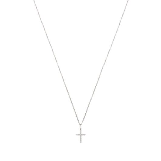 Vintage Tiffany & Co. Diamond Cross Necklace in Platinum
