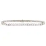 Contemporary 10.43ct Diamond Line Tennis Bracelet in White Gold