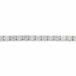 Contemporary 10.43ct Diamond Line Tennis Bracelet in White Gold