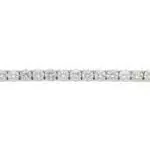 Contemporary 10.43ct Diamond Line Tennis Bracelet in White Gold