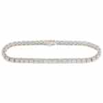 Contemporary 10.43ct Diamond Line Tennis Bracelet in White Gold
