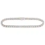 Contemporary 10.43ct Diamond Line Tennis Bracelet in White Gold