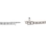 Contemporary 10.43ct Diamond Line Tennis Bracelet in White Gold