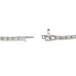 Contemporary 10.43ct Diamond Line Tennis Bracelet in White Gold