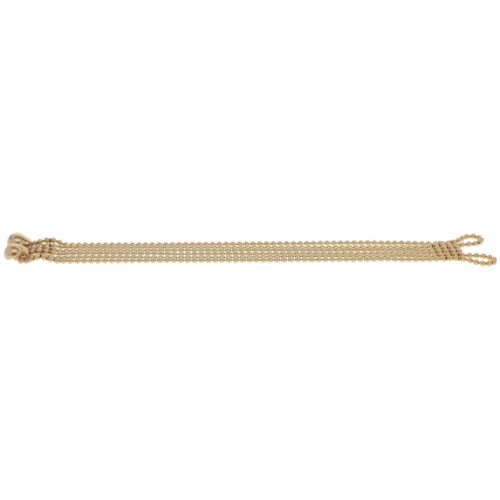 Vintage 1999 Cartier Draperie Bead Link Bracelet in Yellow Gold