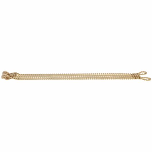 Vintage 1999 Cartier Draperie Bead Link Bracelet in Yellow Gold