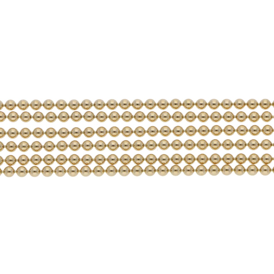 Vintage 1999 Cartier Draperie Bead Link Bracelet in Yellow Gold