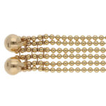 Vintage 1999 Cartier Draperie Bead Link Bracelet in Yellow Gold