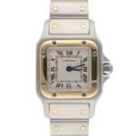 Vintage Cartier Santos Galbee 24mm 1567 Steel and Gold