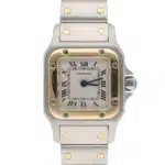 Vintage Cartier Santos Galbee 24mm 1567 Steel and Gold