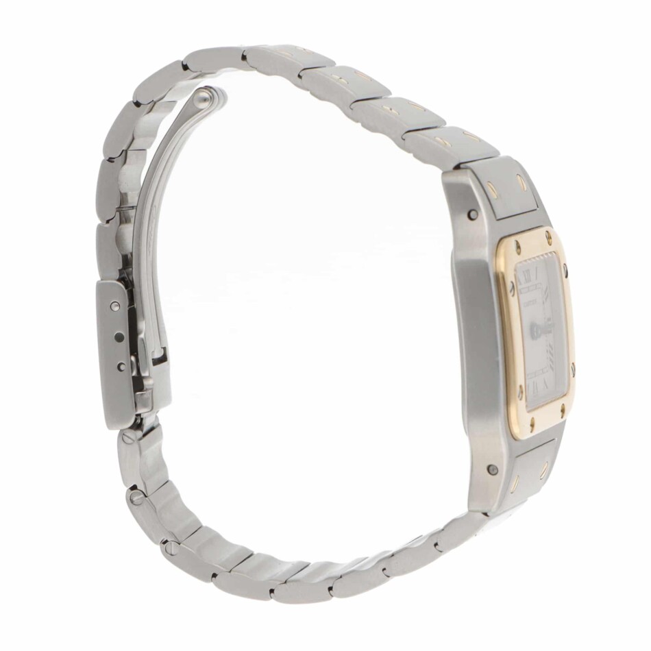Vintage Cartier Santos Galbee 24mm 1567 Steel and Gold
