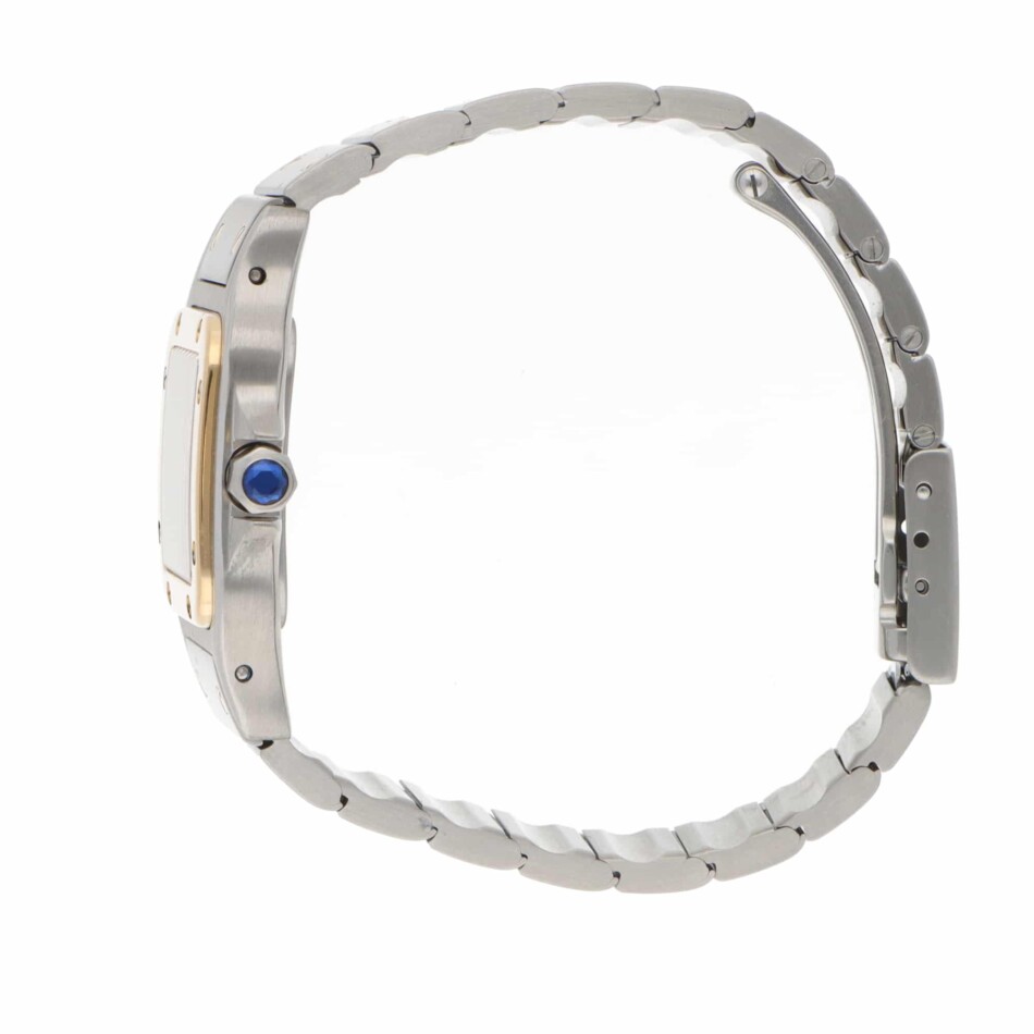 Vintage Cartier Santos Galbee 24mm 1567 Steel and Gold