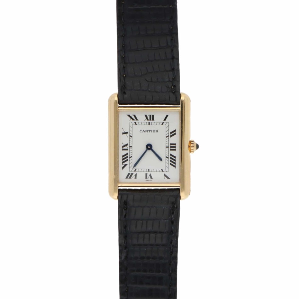 Vintage Cartier Tank Louis wristwatch in yellow gold