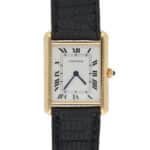 Vintage Cartier Tank Louis wristwatch in yellow gold