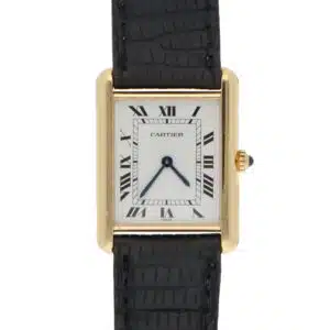 Vintage Cartier Tank Louis wristwatch in yellow gold