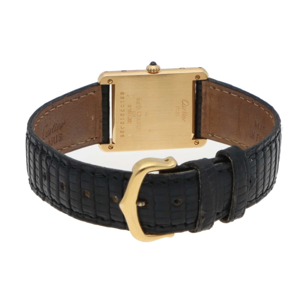 Vintage Cartier Tank Louis wristwatch in yellow gold