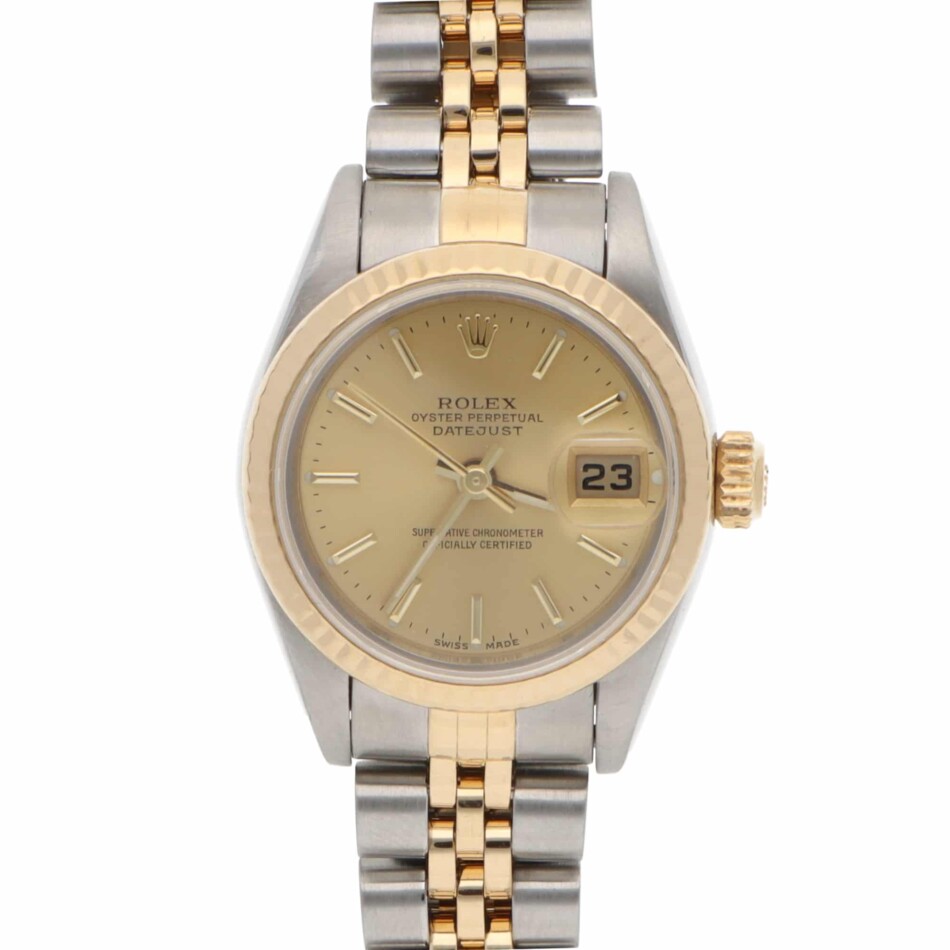 Vintage Rolex Datejust 26mm Steel and Yellow Gold